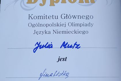 46. Ogólnopolska Olimpiada Języka Niemieckiego 