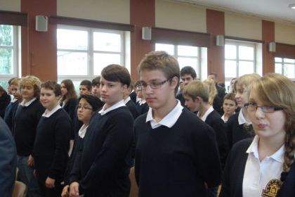 Ślubowanie klas pierwszych PG 9 rok szkolny 2013/2014 