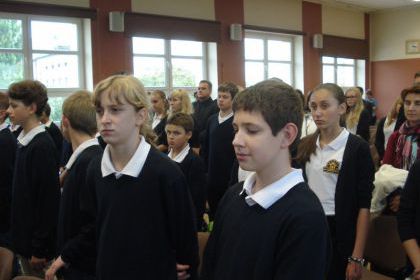 Ślubowanie klas pierwszych PG 9 rok szkolny 2013/2014 