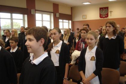 Ślubowanie klas pierwszych PG 9 rok szkolny 2013/2014 
