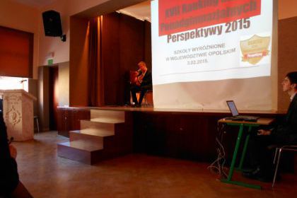 Wojewódzka uroczystość podsumowania wyników ogólnopolskiego Rankingu Szkół Perspektywy 2015 