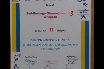 Badminton chłopców 