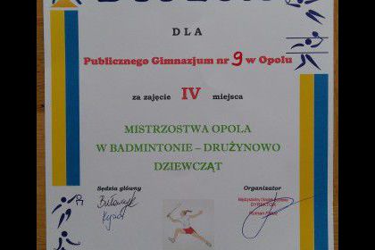 Badminton chłopców 