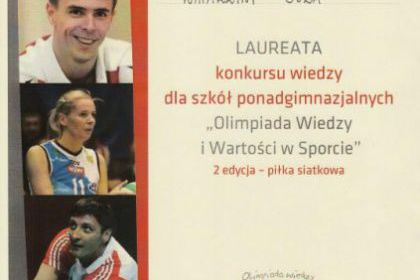 Finał „Olimpiady wiedzy i wartości w sporcie” 