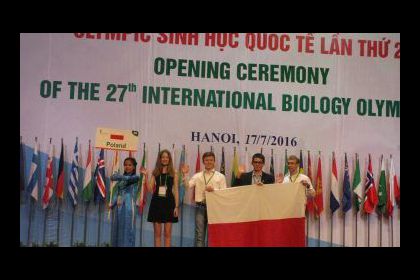 27 Międzynarodowa Olimpiada Biologiczna Hanoi 2016 – srebrny medal Michała Kopki 