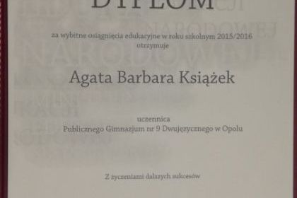 UROCZYSTOŚĆ WRĘCZENIA STYPENDIÓW Ministra Edukacji Narodowej 