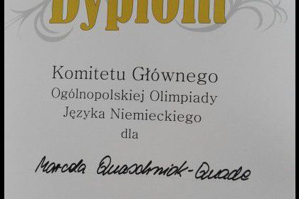 Finał 42. Olimpiady Języka Niemieckiego 