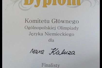 Finał 42. Olimpiady Języka Niemieckiego 