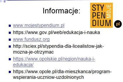 Programy stypendialne 