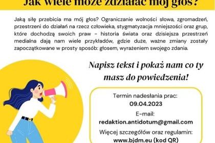 Konkurs dziennikarski: Jak wiele może zdziałać mój głos?