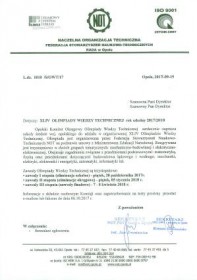 XLIV edycja Olimpiady Wiedzy Technicznej