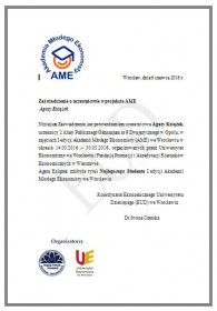 Akademia Młodego Ekonomisty na Uniwersytecie Ekonomicznym we Wrocławiu