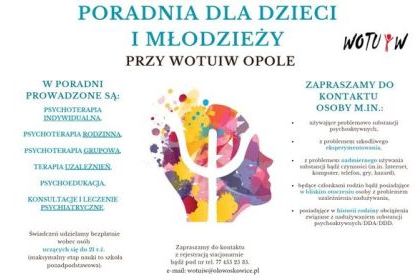 PORADNIA DLA DZIECI I MŁODZIEŻY PRZY WOTUIW OPOLE