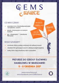 Trzynasta edycja projektu CEMS Chance