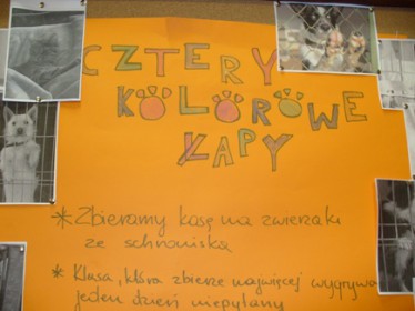 CZTERY KOLOROWE ŁAPY