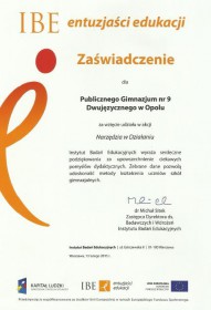 IBE entuzjaści edukacji