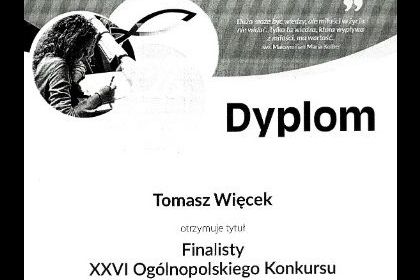 XXVI Ogólnopolski Konkurs Wiedzy Biblijnej