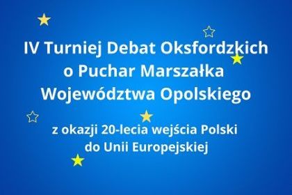 IV Turniej Debat Oksfordzkich o Puchar Marszałka Województwa Opolskiego