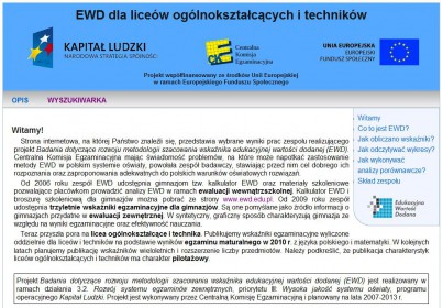 EWD dla liceów ogólnokształcących i techników z lat 2010-2011