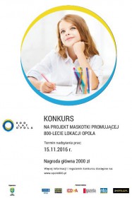 Konkurs - na maskotkę promującą 800-lecie Opola