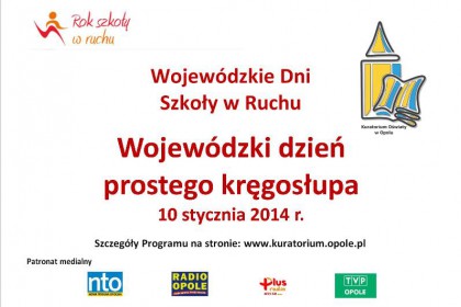 Wojewódzki dzień prostego kręgosłupa 10 stycznia 2014 r.